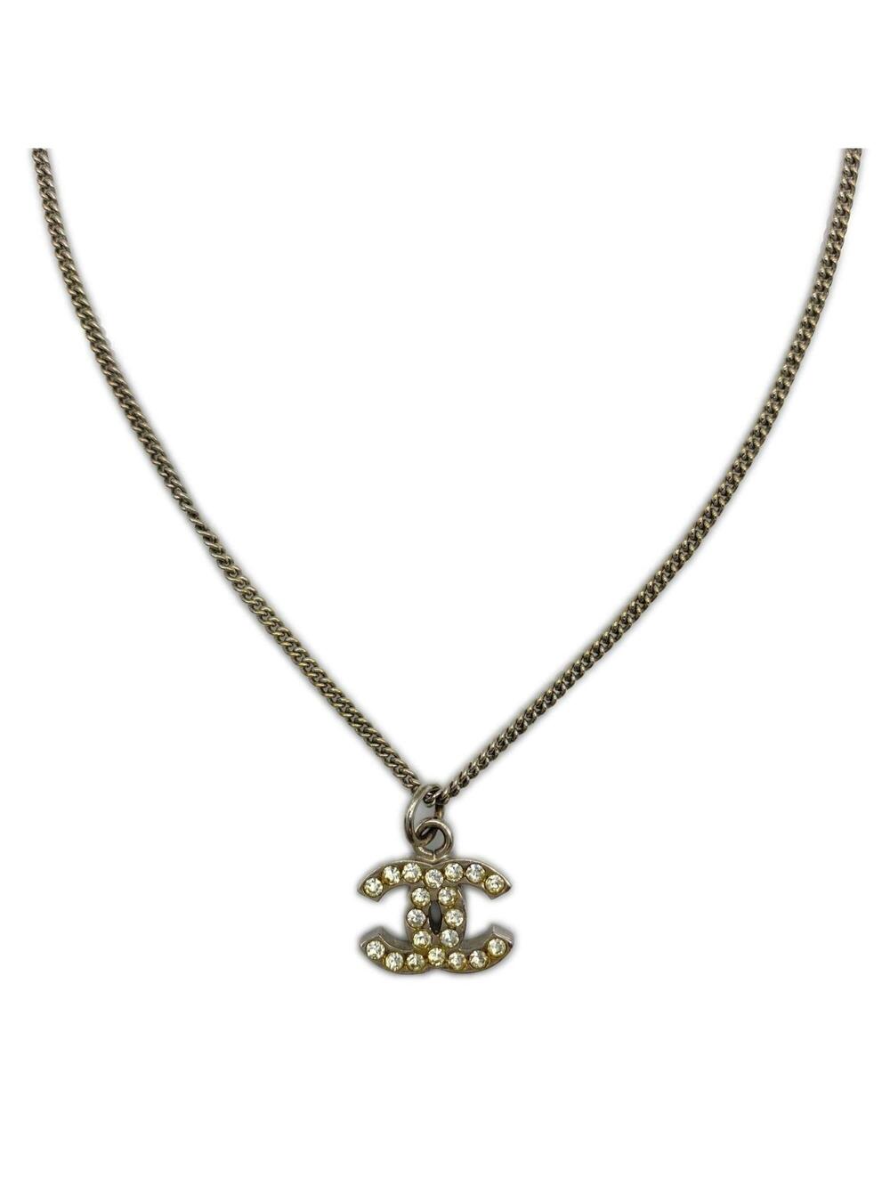 Chanel Cc Logo Pendant Necklace #351341C64B